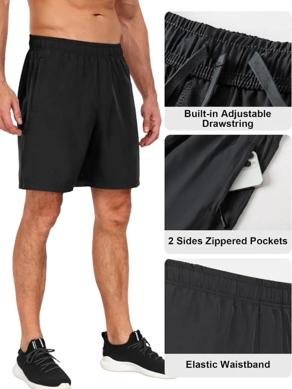 Men's Quick-Dry Athletic Gym Shorts 7